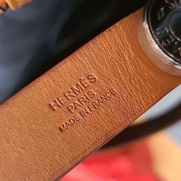 HERMES VINTAGE 2010 KABAK ELAN PM 2 WAY HAND/SHOULDER/TOTE BAG CANVAS/LEATHER - Picture 9 of 17